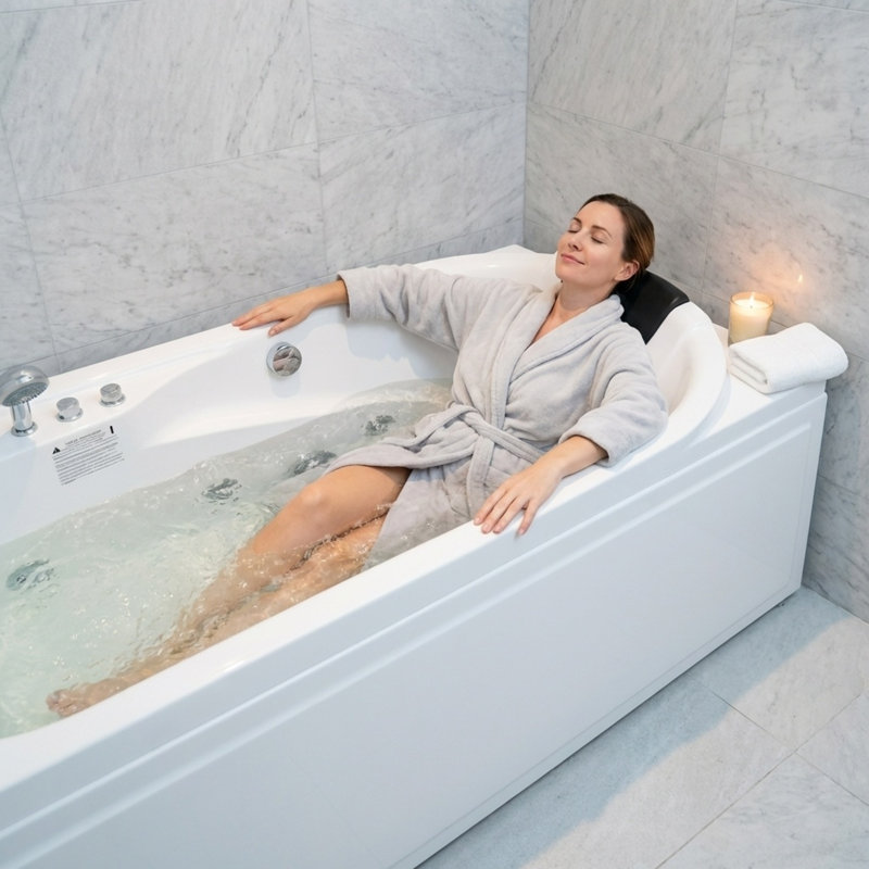 Baignoire à hydromassage et bain tourbillon