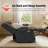 27.2'' Extra Wide Power Recliner Lift Chair with Massage and Heat, Fabric-1265352427
