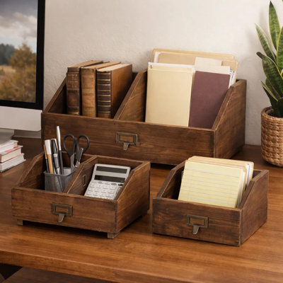 Ensemble de boîtes en bois 4 pièces