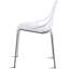 Chaise d'appoint empilable blanche Kemmel