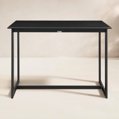 Deborah 59'' Metal Outdoor Dining Table