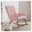 Chaise berçante rembourrée avec dossier haut Comfy-978874045