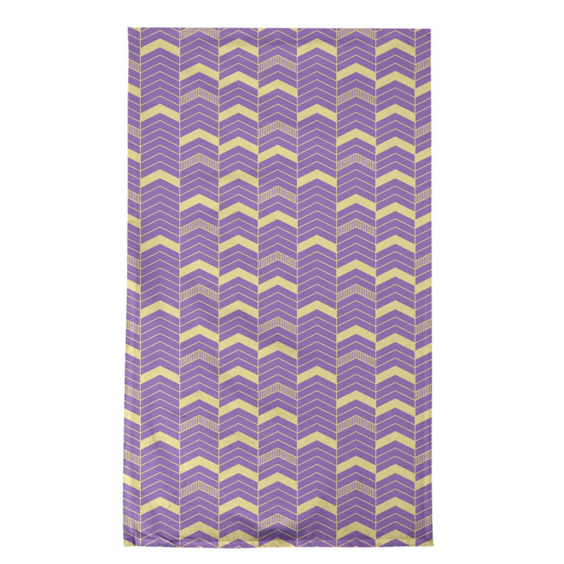 Stephenie Tea Towel Kitchen Towel, Purple/Yellow, Cotton Twill