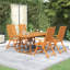 Jameeka 6 - Person Acacia Patio Dining Set with-511068130-481333786
