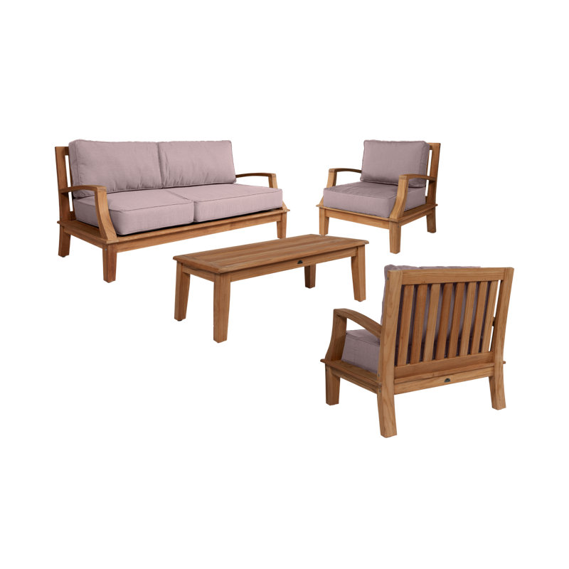 Grande Patio Sofa with Sunbrella Cushions, Sunbrella® Play Cameo