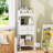 Makeup Organizer - LED&Charging Station Make Up Organizers Storage Vanity Cosmetics Display White