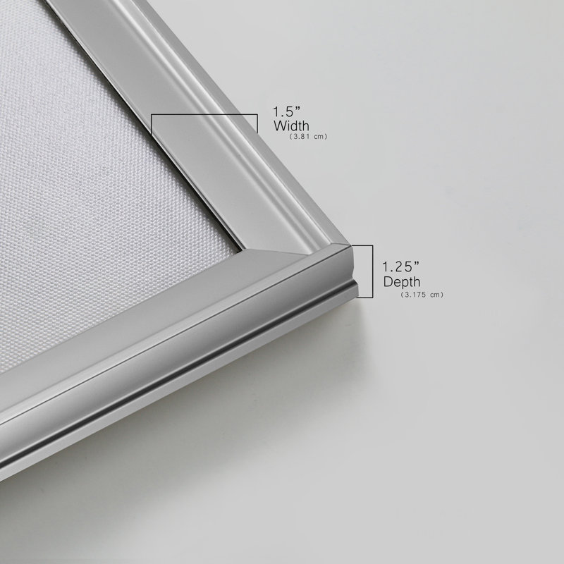 " The Grand Steeple Chase II ", 26.5" H x 36.5" W x 1.5" D, Silver