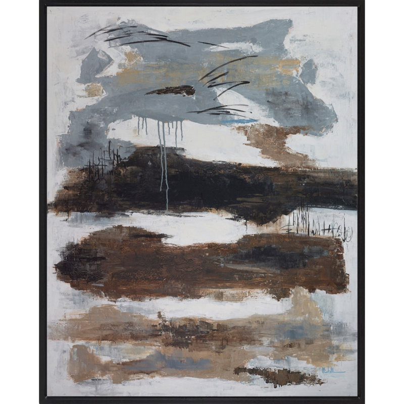 St. Croix Print, Laguna Black Framed