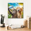  'Cat And Dog - Friends Selfie' by Rey Klimt Canvas Wall Art, 18" x 18"-1911834785