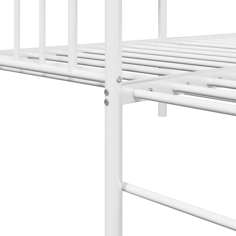 Daybed Frame With Trundle, Steel, 80 x 200cm, White