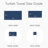 500 GSM 100% Turkish Cotton Navy Oversized 4-Piece Towel Set-103688330-112079029