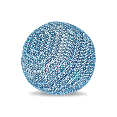 Kaleidoscope Indigo Orb Woven Accent Pillow Cover & Insert