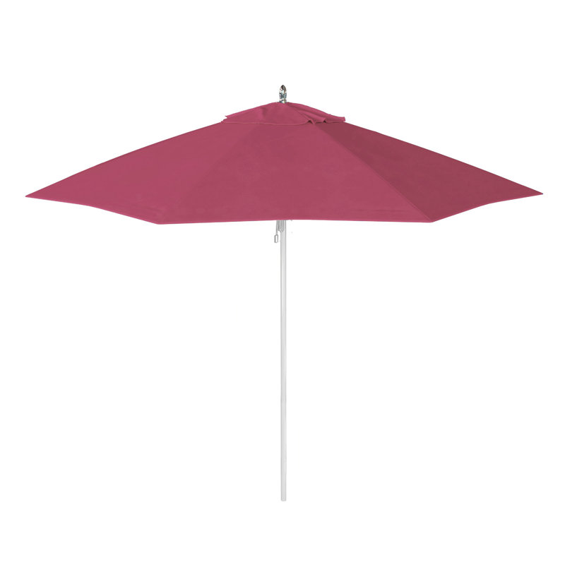 Parasol de patio en aluminium 9 pi, Rose