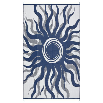 Area Rugs Waterproof Outdoor Rug Vintage Outdoor Furniture Patio Plastic Rugs for Backyard Deck Camping Balcony Beach