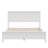 Modern White Solid Wood Full Platform Bed