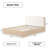 Milano Natural Queen Boucle Headboard Bed-1753600493-1753600403