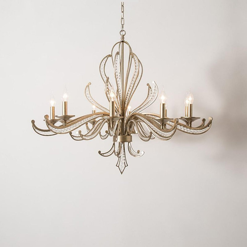 Orr 8 - Light Candle Style Chandelier, 69cm H x 88cm W x 100cm D