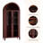 Arched Cabinet with Glass Doors, Walnut