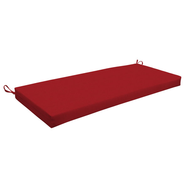 Knife Edge Bench Pad with Ties,Bench Seat Cushion,Patio Swing