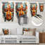 Masque tribal africain, art mural Kente culture - Masque tribal africain Kente I-2020117241