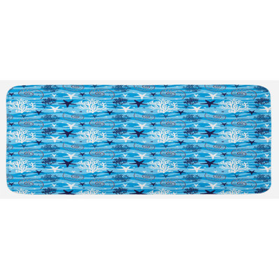 Coastal Synthetic Kitchen Mat