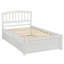 Structure de lit simple avec lit gigogne en bois, blanc-1159044415