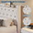 Queen Size Bed Frame with LED Lights, Modern Floating Bed Frame with Storage, Velvet Upholstered Headboard with Wingback for Apartment, White-734675819-734675818