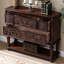 Commode d'appoint vintage à quatre tiroirs avec tablette inférieure