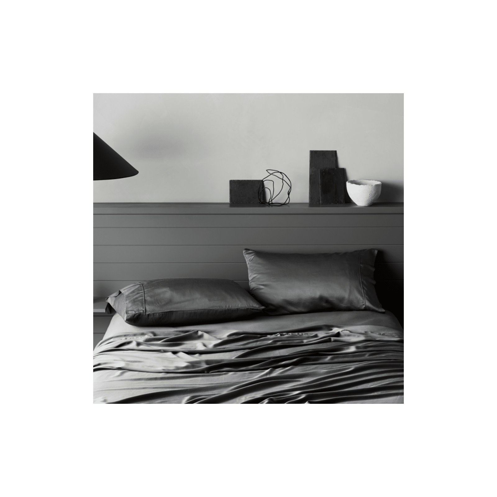 Signature Sateen Sheet Set, Cal King Sheet Set with 3 Additional Pieces, Slate