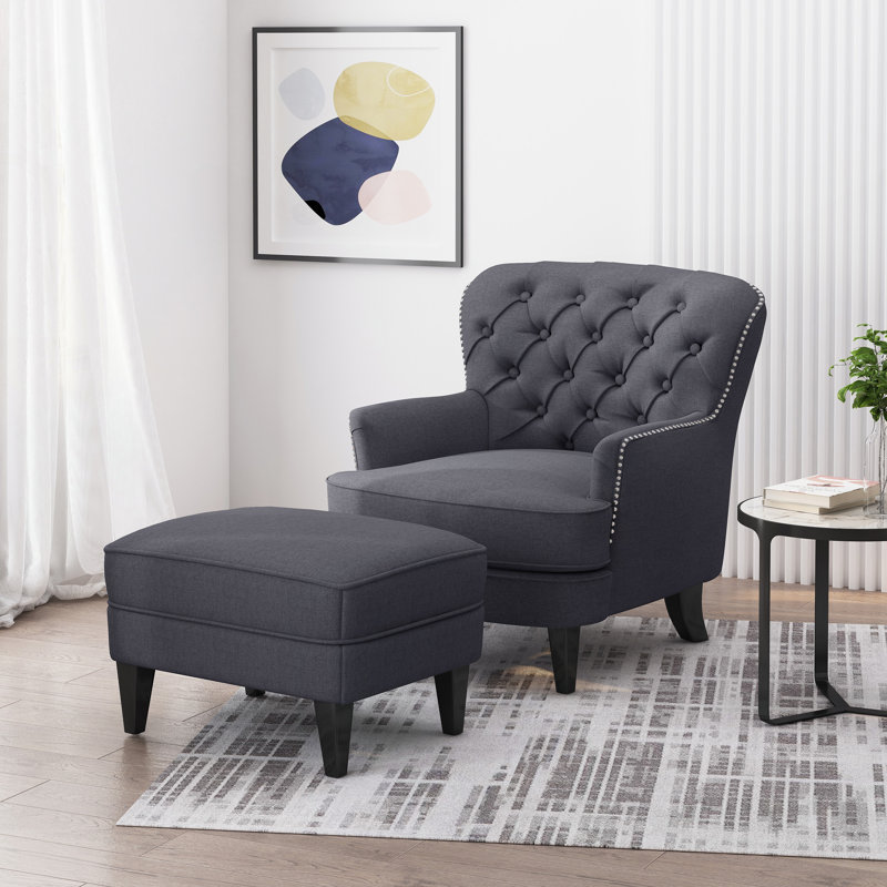 CHAISE CLUB + OTTOMAN