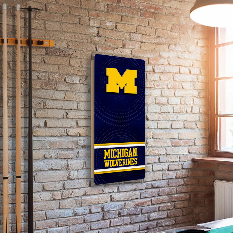 Mini cornhole mural de l'Université du Michigan