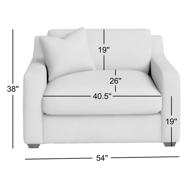 Rhodes Upholstered Chair And A Half, Bella Cocoa Performance Velvet