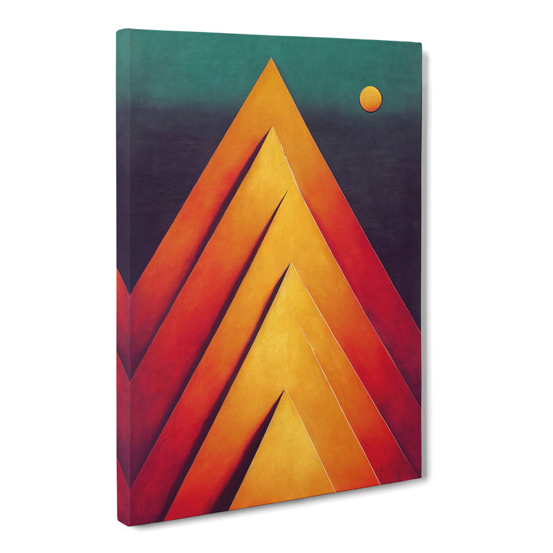 Jeromy Surreal Mountains - Wrapped Canvas, 60cm H x 40cm W x 3cm D
