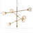 Metal Globe Chandelier 6-Light Architectural