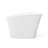 Solid Surface Freestanding Soaking Tub, 52 Inch, Matte White, Rectangle Shape, For Bathroom Decor 51 - Inch Bathtub, Minimalist And Stylish, Hotel Bathrooms, Easy Installation