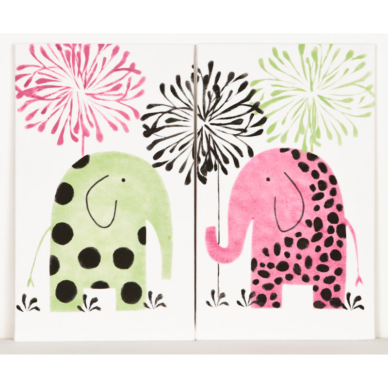 Hottsie Dottsie 2 - Piece Canvas Art