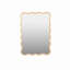 Solid Wood Wavy Rectangle  Mirror-Wood 40" X 28" Modern Mirror Wall Decor For Bathroom, Bedroom, Living Room, Dining Room, Cloakroom, Entryway-403451612