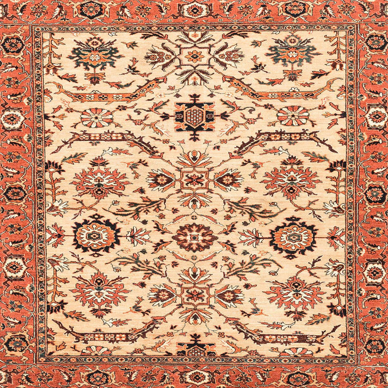 Abstract Indoor Rug, Square 6'