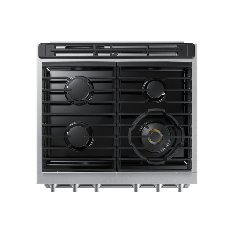 30" Pro-Range 4 Burners, Transitional, Silver, NG/LP, Natural Gas/Liquid Propane