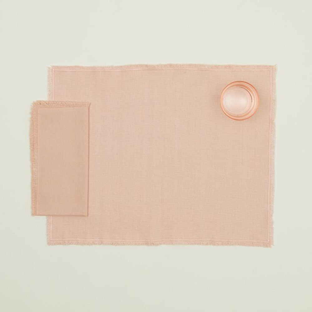 Jarmaine Reversible Placemat, Blush