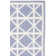 Rodgers Hand Woven Flat Weave Wool/Cotton Geometric Rug in Ivory/Purple