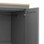 Armoire 3 portes avec 2 tiroirs, 2 tringles et tablettes