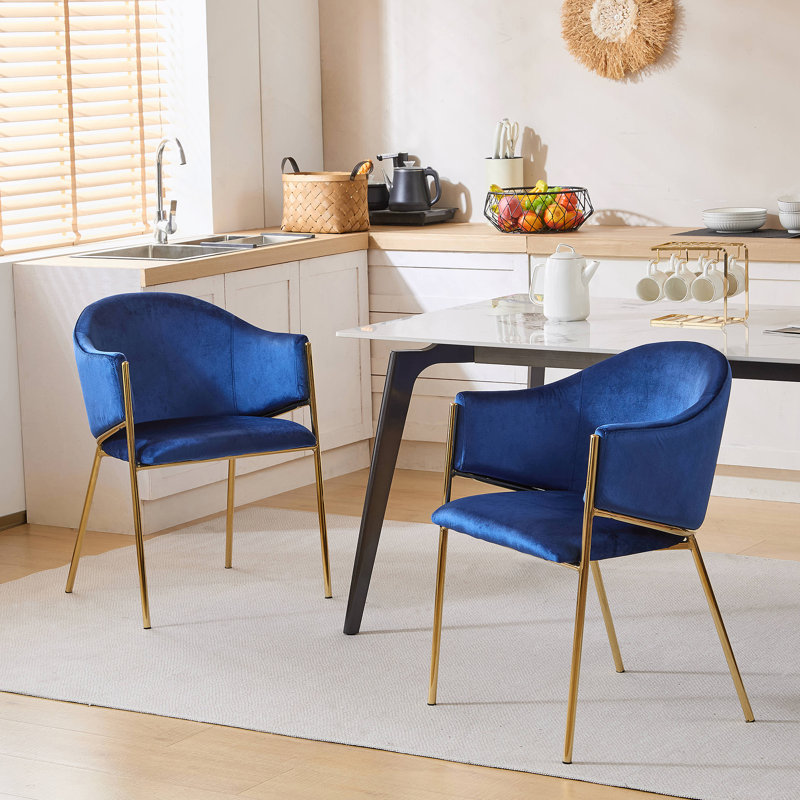 Chaise rembourrée Modern, Marine