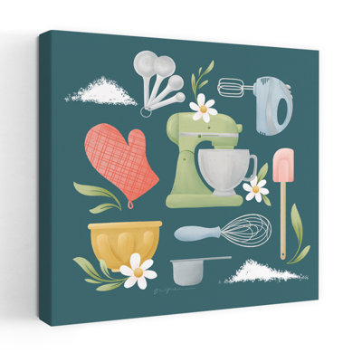 Contemporary Bake Shop Vi With Aqua Bake Art