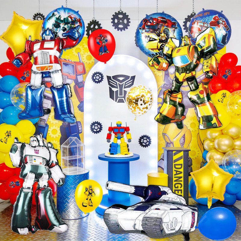Transformers Party Decorations,82Pcs Transformers Birthday Decorations Balloons Set