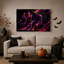 Impression sur toile mauve et orange-1707244962