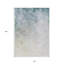 Tapis intérieur lavable beige 10 pi x 14 pi bleu ciel et bleu sarcelle