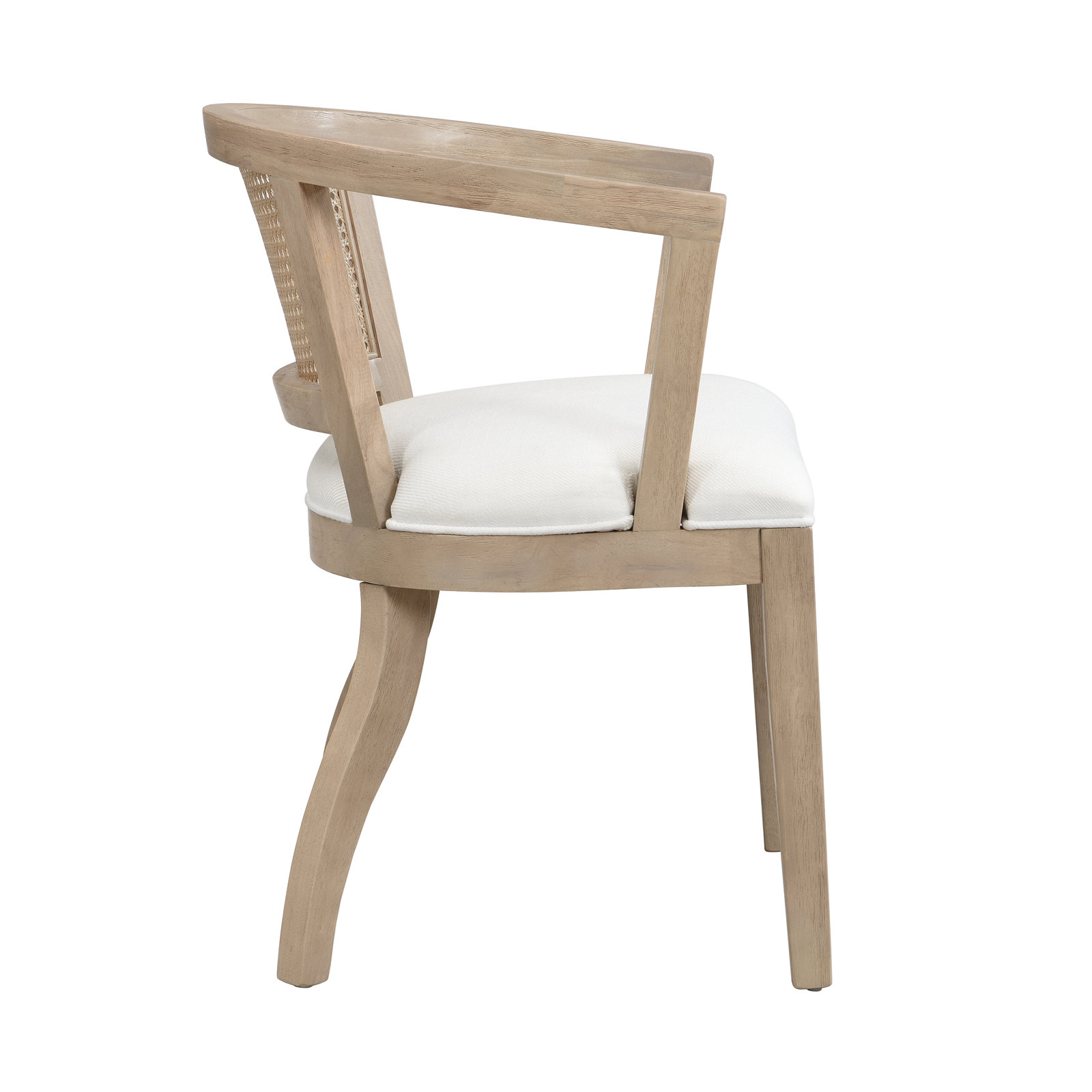 Ashia Dining Armchair, Cream/Light Ash