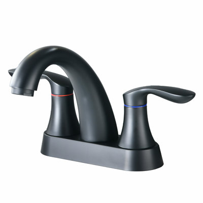 Centerset Faucet 2-handle Bathroom Vanity Faucet with Drain Assembly