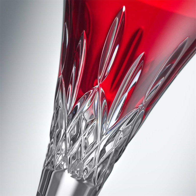 Lismore Red Toasting Flute 170ml 5.5oz Set of 2